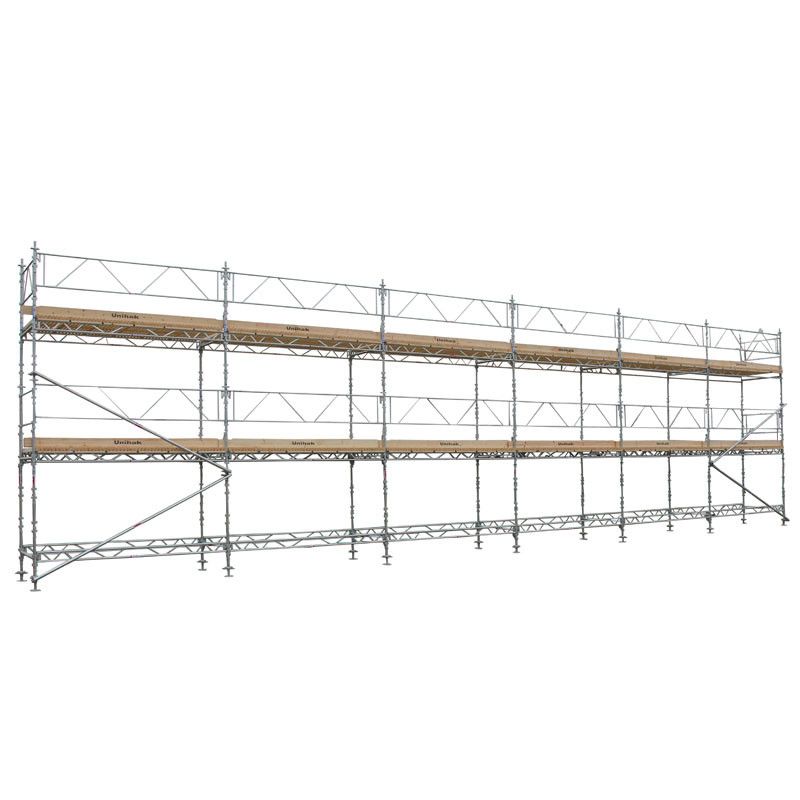 Byggställning Ställningspaket 18x6 meter 2 bomlag 140Trall - Unihak