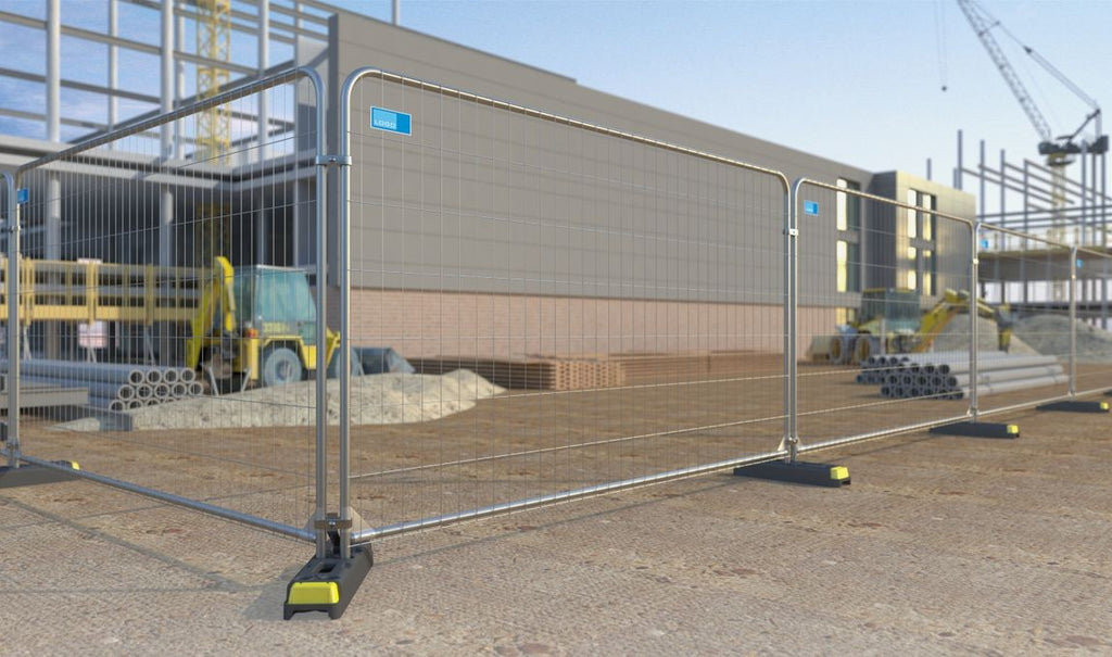 Byggstaket 3,5 m  round top galvaniserad stål