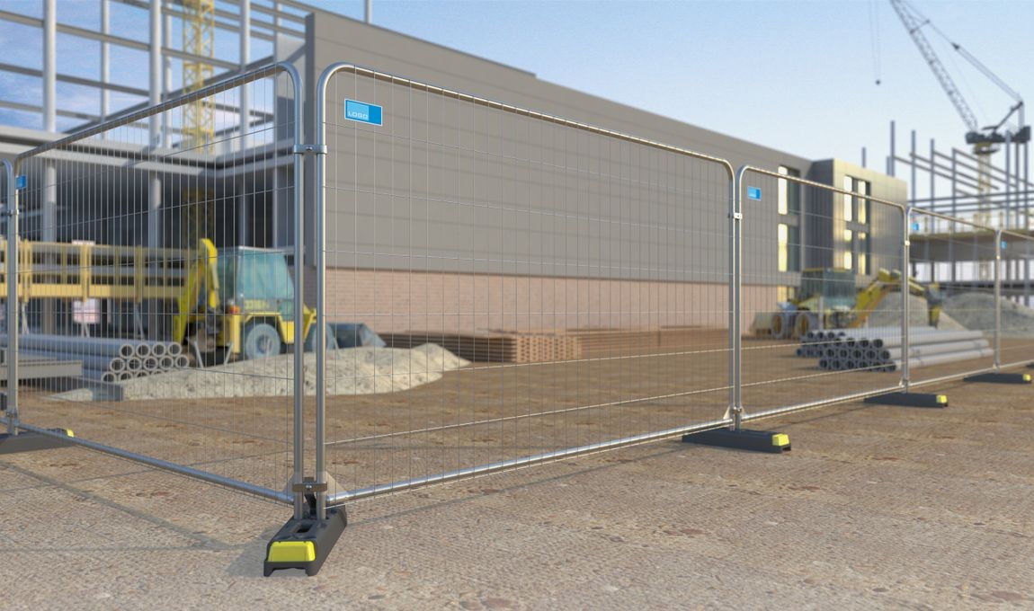 Byggstaket 3,5 m  round top galvaniserad stål