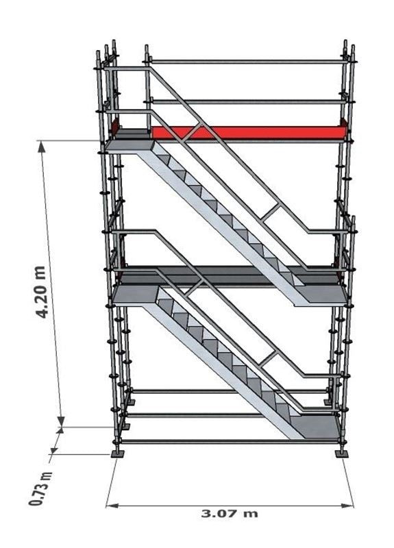 Trapptorn Modulställning 4 m