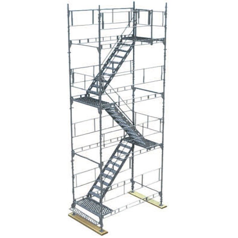 Symetriskt trapptorn komplett 4 Meter Stål - Unihak