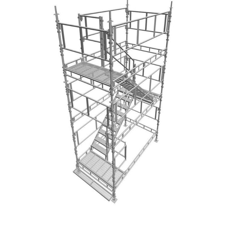 Symetriskt trapptorn komplett 4 Meter Stål - Unihak