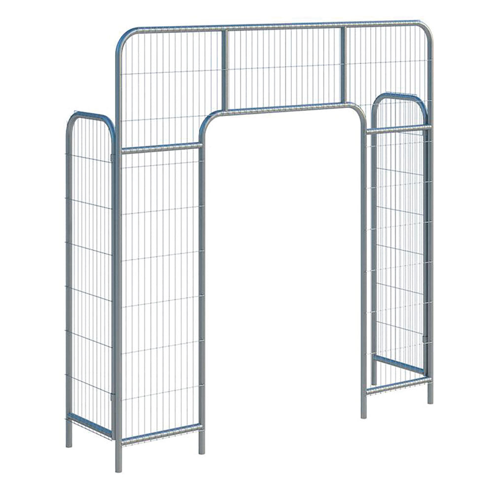 Genomgångsport till byggstaket