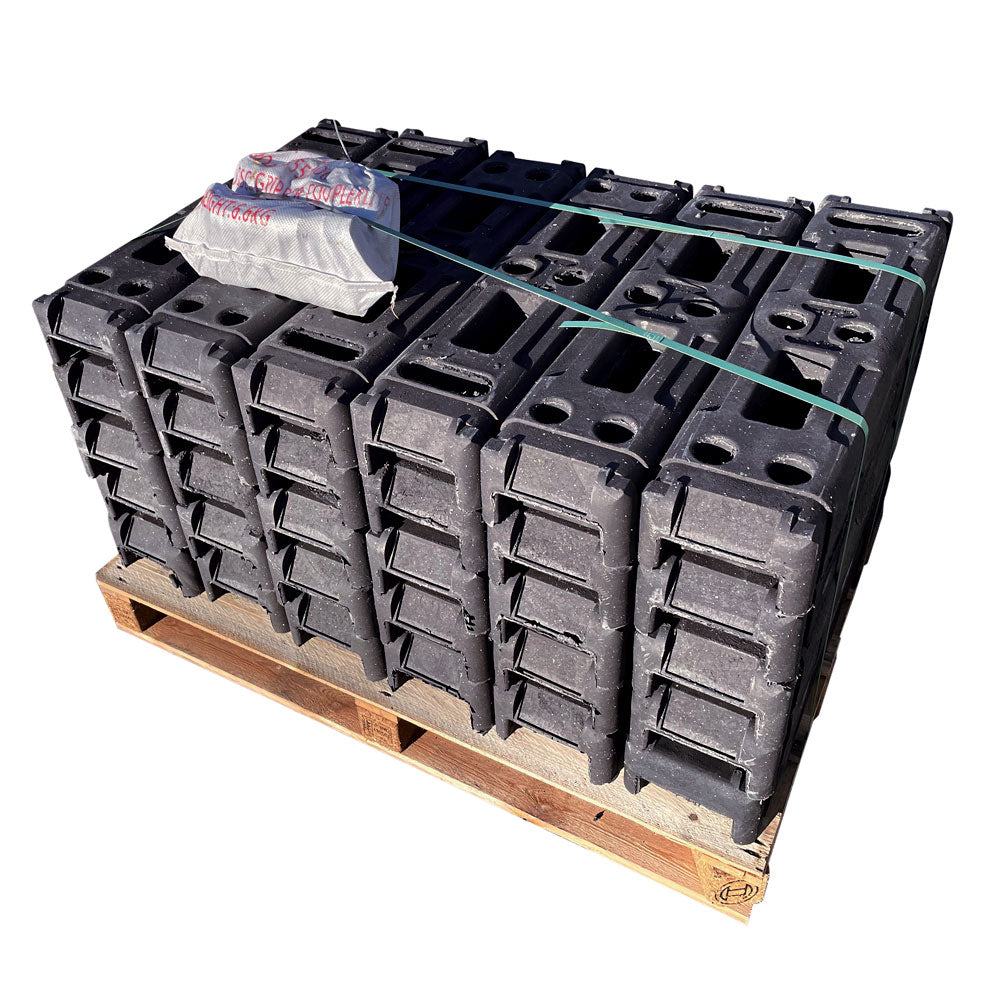 Byggstaket paket Round Top 105 meter komplett